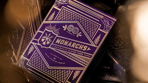 monarchs purple playing cards