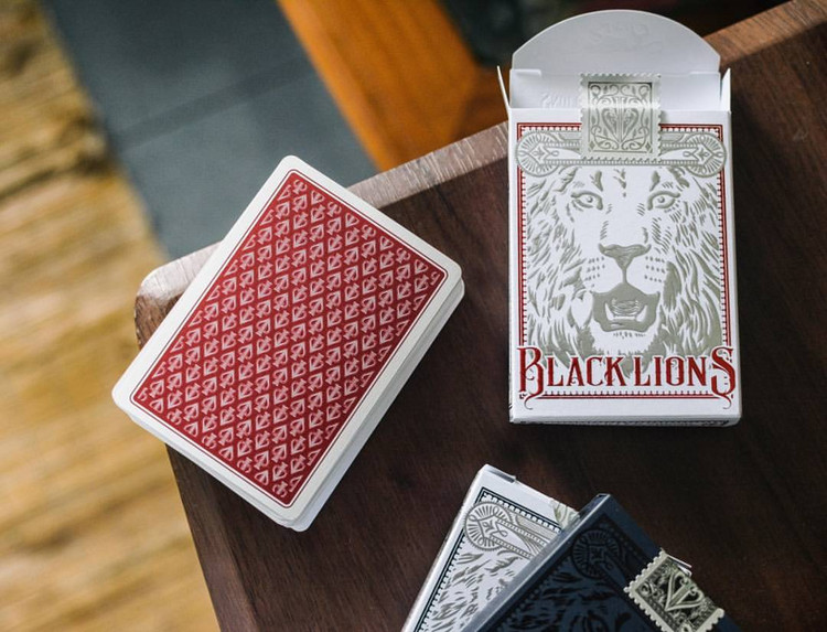 david blaine black lions playing cards